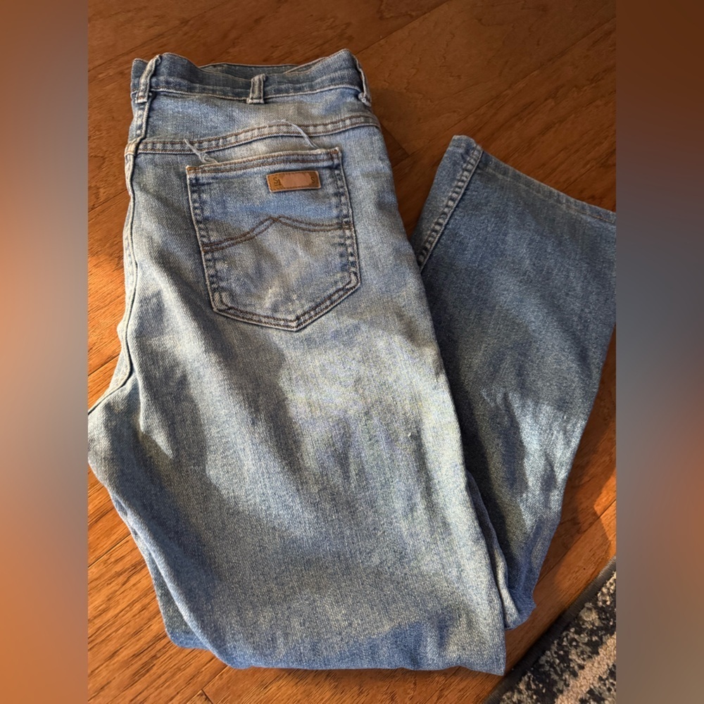 Vintage 80’s Sportsman Soft Worn Men's Blue Jeans 34x34 - Picture 5 of 7